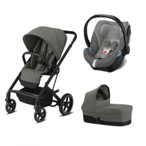 Image de Cybex Poussette TRIO Balios S Lux BLK ATON 5 Nacelle S Soho Grey