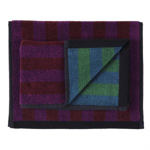 Declikdeco Lot de 2 serviettes invit&eacute;s Charly Figue 30 x 50