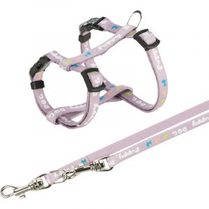 Image de Trixie Harnais Junior pour chiot avec laisse. Dimensions: 23-34 cm/8 mm. couleur mauve.