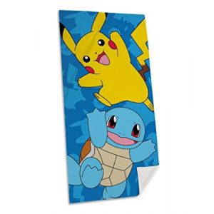 Nintendo Kids Euroswan Pokemon Serviette en coton 140 x 70 cm