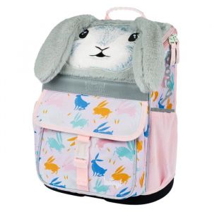Baagl Cartable Fille pour 1ère classe - Sac décole ergonomique avec sangle de poitrine - Cartable Tornister Bunny