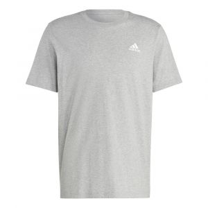 Adidas T-shirt en jersey à petit logo brodé Essentials Gris, pointure Small - Gris - Taille Small