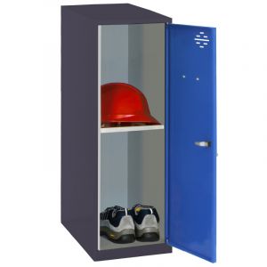 Mini casier avec tablette anthracite et bleu 400 Simonlocker Simonrack