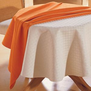 Nappe de protection pour table ronde ou ovale modèle luxe 150 cm