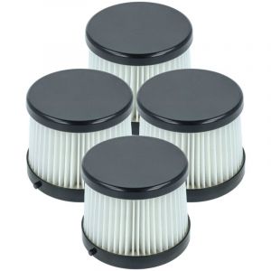 Vhbw 4x filtre compatible avec Dewalt DCV5011H, DCV501HB aspirateur - filtre HEPA noir / blanc