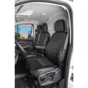 Walser Premium Housse de siège pour Renault Master siège simple et banquette double à l'avant à dossier rabattable 2010- auj.