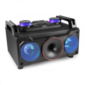 Image de Fenton MDJ110 Sono portable USB SD Bluetooth AUX ampli woofer 6,5 LED