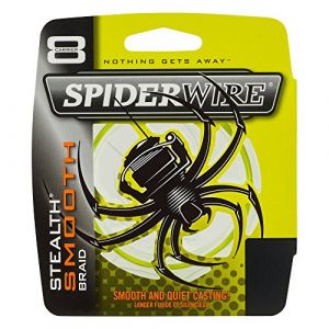 Image de Spiderwire Smooth 8 Tresse Mixte, Jaune, 300 m/0.35 mm