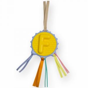 Ebulobo Hochet alphabet à suspendre Lettre F (23 cm)