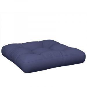 VidaXL Coussin de Palette, Galettes de Chaise, Coussins de Siège, Décoration de Canapé Jardin Terrasse Patio Extérieur, Bleu Marine Tissu