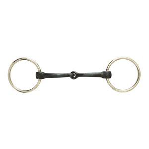 Weatherbeeta Mors à filet à anneaux lâches articulés pour cheval Korsteel