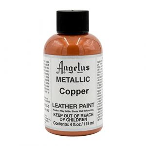Angelus Metallic Leather - Peinture - peinture acrylique - cuivre - 118 ml