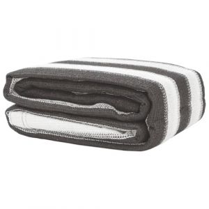 Image de VidaXL Tapis de tente anthracite et blanc 400x400 cm PEHD, tapis d'ext&eacute;rieur, tapis de patio, tapis de tente, tapis ext&eacute;rieur, tapis de camping