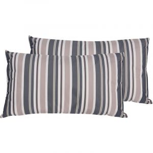 Image de Beliani Lot de 2 coussins de jardin 40 x 70 cm bleu et beige