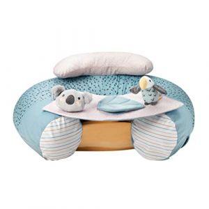 Nûby Sit-Me-Up – Siège pour bébé Animal Adventures | Siège de sol interactif et gonflable | Plateau amovible | Lavable en machine | 6+ mois