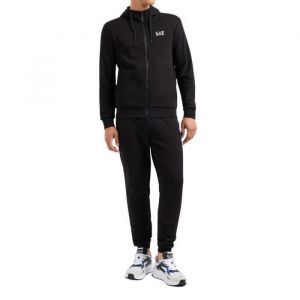 Surv&ecirc;tement - EA7 - Core Identity - Noir - Manches longues - Respirant - Multisport