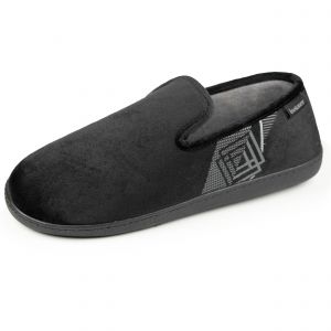 Isotoner Chaussons semelle à mémoire de forme noir homme