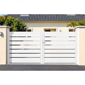 Portail Battant VOGEL 4m H.140cm Aluminium Blanc