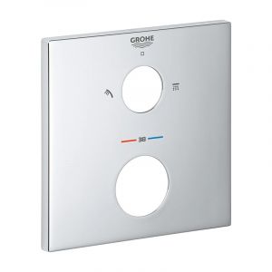 Grohe Grohtherm Cube Rosace de mitigeur thermostatique de douche, 2 sorties, 49102000,