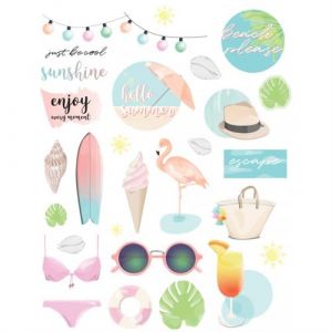 Gommettes - Stickers - Eté - Hello Summer - 54 pièces - CTOP