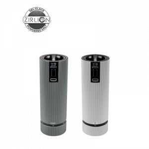Peugeot Line Electric Coffret cadeau - Duo de moulins à poivre et à sel électriques rechargeables, u'Select, carbone et aluminium, 15 cm - 6in.