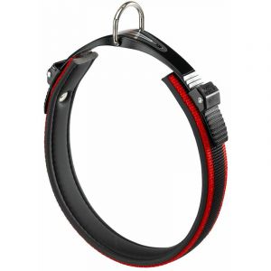 Image de Ferplast ERGOCOMFORT C Collier ergonomique avec micro-régulation - différentes couleurs et mesures. Variante C25/51 - Mesures: A: 43-51 cm B: 25 mm - Rouge