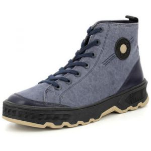 Kickers Sneakers hautes Toile Kick Way Beige - Couleur Beige - Taille 46