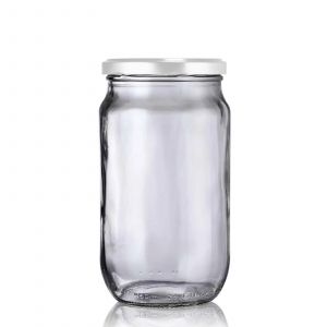 Lot de 6 bocaux 720mL couvercles blanc
