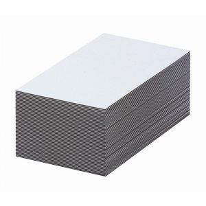 Certeo Etiquettes magnétiques - blanches - h x l 40 x 100 mm, lot de 100 - Coloris: blanc