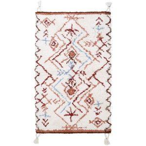 Nattiot Tapis enfants coloris assortis rectangulaire, l.100 x L.160 cm coton Karmen