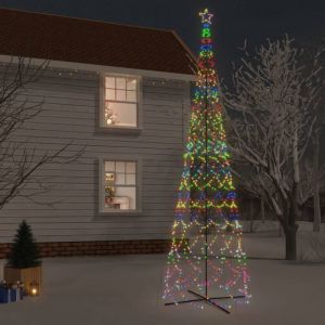 Image de VidaXL Arbre de No&euml;l c&ocirc;ne 3000 LED Color&eacute;es 230x800 cm