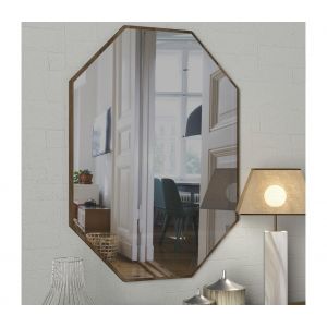 Miroir mural LOST 70x45 cm marron