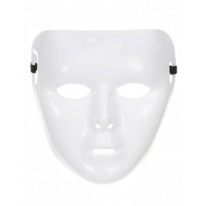Masque blanc brillant adulte