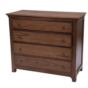 Amadeus Commode 4 tiroirs en bois Pétronille - Marron - Bois