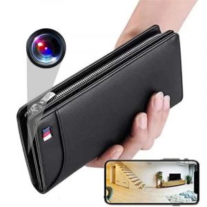 Yonis Portefeuille Avec Camera Espion Full HD 1080p Wifi Visionnage &Agrave; Distance + SD 64Go