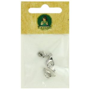 Fermoirs mousqueton assortis argent