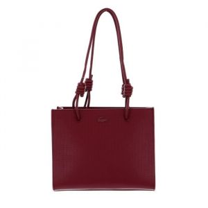 Image de Lacoste Sac cabas siglé cuir Rouge