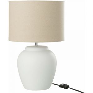 Lampe à Poser en Céramique "Méli" 48cm Blanc Prix