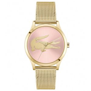 Lacoste Montre Femme Crocodelle - 2001418 Bracelet Acier Doré