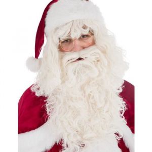 Chaks PERRUQUE + BARBE PÈRE NOËL BLANC LUXE