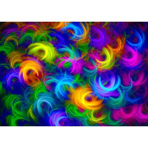 Image de Abstract Neon Feathers