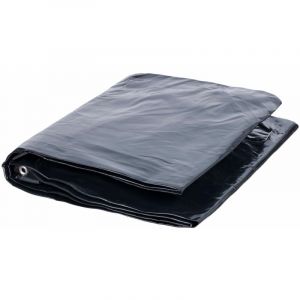 Nemaxx Bâche premium PLA153 150x300 cm - noir avec œillets, 450 g/m² pvc, abri, toile de protection - étanche, résistante, 4,5m²