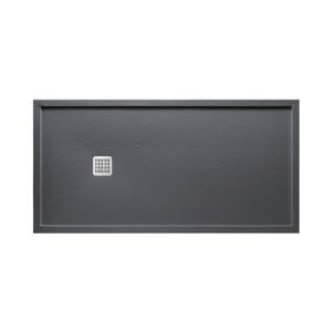 Image de Roca Terran Avec Cadre Receveur Stonex Avec Vidage 1200X700 Onyx AP1024B02BC41640