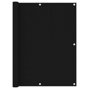 Écran de balcon brise pare vue protection confidentialité 120 x 600 cm tissu oxford noir 02_0010265
