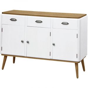 Image de Stanley Buffet Hansel scandinave 3 portes Blanc