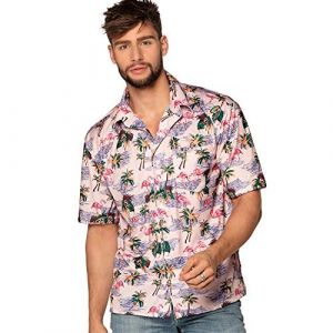 Boland Chemise flamants roses palmiers adulte XL - Coloris : Jaune - Référence fournisseur : 52171