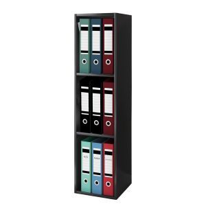 Vcm Étagère de Bureau Offas, Noir, Bois, 115x34x29 cm