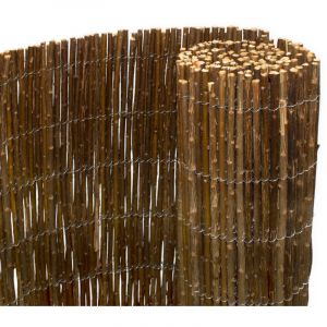 Spetebo - Brise-vue balcon en osier - 250 x 75 cm - Clôture pare-vue en bois