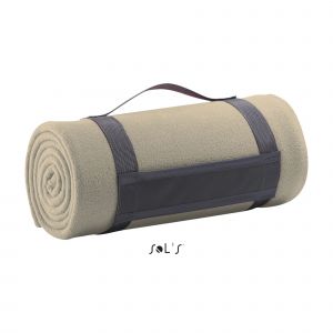 Sol's Plaid couverture polaire - 88105 beige - 150x120 cm - taille:unique