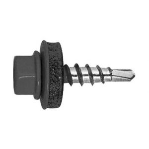 Index + 250 vis autoperceuses, t&ecirc;te hexagonale 8 gris-brun 4,8 x 28 mm zingu&eacute; sp&eacute;cial bac acier - AFPG144828